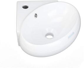 img 2 attached to 💦 ASME Compliant Corner Sink - Single Hole, Scratch and Stain Resistant Finish, Wall/Counter Mount