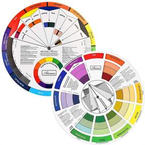img 4 attached to Enhance Your Art Class with the JimKing Creative Color Wheel: 9.25inch Paint Mixing Learning Guide for Makeup Blending, Color Mixing & More!