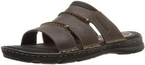 img 4 attached to 👞 Rockport Men's Leather Darwyn Athletic Slide Sandal Shoes