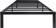 45minst twin 14-inch platform bed frame - easy assembly mattress foundation, 3000 lbs heavy duty steel slat, noise-free & box spring not required логотип