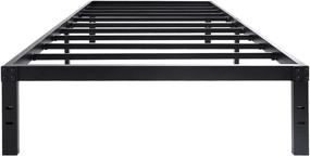 img 4 attached to 45MinST Twin 14-Inch Platform Bed Frame - Easy Assembly Mattress Foundation, 3000 lbs Heavy Duty Steel Slat, Noise-Free & Box Spring Not Required