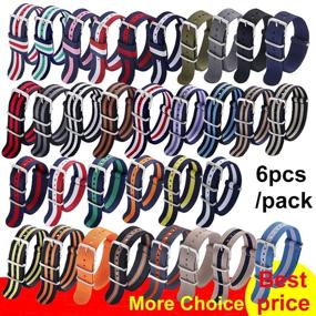 img 2 attached to 🕰️ Men's Watch Replacement Straps - Strap Packs for Watches