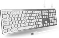 💻 x9 performance wired keyboard for laptop or desktop - plug and play usb keyboard with dual usb ports - convenient full size computer keyboard wired with 17 shortcuts - specifically designed for windows pc logo