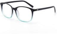 😎 cyxus square blue light blocking glasses for computer use - clear lens eyeglasses frame logo