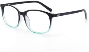 img 4 attached to 😎 Cyxus Square Blue Light Blocking Glasses for Computer Use - Clear Lens Eyeglasses Frame