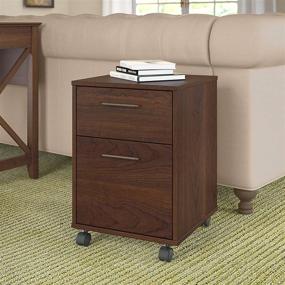 img 3 attached to 🍒 Bing Cherry Key West 2 Drawer Mobile File Cabinet by Bush Furniture