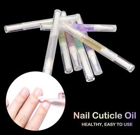 img 1 attached to 🌸 8-Pack Cuticle Oil Pens with Soft Brush - Revitalizing Nail Oil Treatment for Moisturized and Healthy Nails - Manicure Repair and Nourish Cuticles - 8 Refreshing Fruity Scents Included