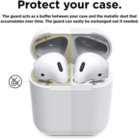img 2 attached to Elago Upgraded AirPods Dust Guard (Matte Gold