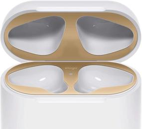 img 4 attached to Elago Upgraded AirPods Dust Guard (Matte Gold