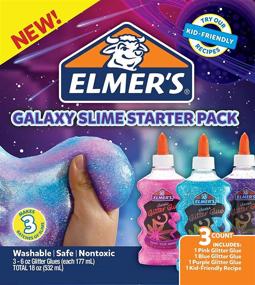 img 4 attached to 🔮 Elmer’s Deluxe Slime Kit - Clear Glue & Glitter Glue Set, Perfect for Slime Supplies, 3 Count