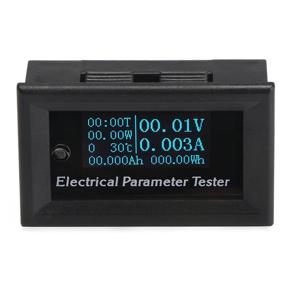 img 4 attached to 🔋 DROK DC Voltmeter Ammeter Panel: OLED Digital Multimeter with Run Time, Temperature, Power Capacity & Battery Testing - 0-33V 3A, 0-99h59min, 99W, -15℃ to 60℃