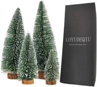 charming desktop miniature pine tree: 🎄 perfect tabletop christmas decor & tree toppers! логотип