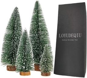 img 4 attached to Charming Desktop Miniature Pine Tree: 🎄 Perfect Tabletop Christmas Decor & Tree Toppers!