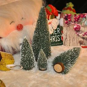 img 2 attached to Charming Desktop Miniature Pine Tree: 🎄 Perfect Tabletop Christmas Decor & Tree Toppers!