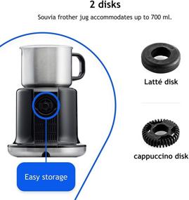 img 2 attached to ☕ Souvia Automatic Milk Frother and Steamer - Temperature Control, Electric Foam Maker for Latte Coffee Cappuccino, Hot Chocolate - 700ml Stainless Steel Jug, BPA Free, Dishwasher Safe