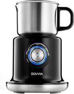 ☕ souvia automatic milk frother and steamer - temperature control, electric foam maker for latte coffee cappuccino, hot chocolate - 700ml stainless steel jug, bpa free, dishwasher safe logo