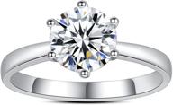 yeedamy moissanite engagement sterling promise women's jewelry logo