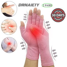 img 3 attached to Arthritis Compression Rheumatoid Osteoarthritis Fingerless Sports & Fitness for Team Sports