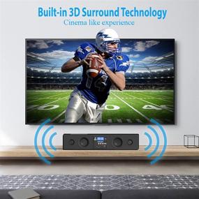 img 2 attached to 🔊 Pyle PSBV200BT 3D окружающий звук Bluetooth Soundbar с басовыми динамиками - домашняя аудиосистема, совместимая с телевизором, USB, SD, FM-радио - черная