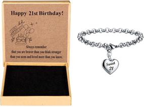 img 4 attached to 💖 Irresistible Heart-Shaped Bracelet: The Perfect Birthday Gift for Women and Girls