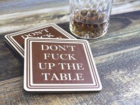 img 2 attached to 🥃 Don't Table Absorbent Drink Coasters: The Ultimate Solution for Mess-Free Surfaces