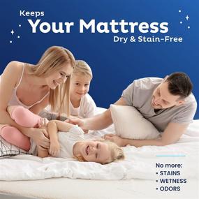 img 1 attached to 🌿 Organic Memory Foam Mattress Protector: Eco-Friendly Greenshield Water Resistance, Kool-Flow Breathable Fabric - Queen Size, All USA Made