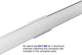 img 1 attached to 🔌 Litever 90 Degree Corner Connectors for Litever Slim V Shape LED Strip Aluminum Channels, Includes Screws - LL-016-90D