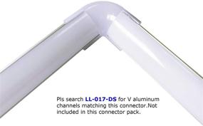 img 2 attached to 🔌 Litever 90 Degree Corner Connectors for Litever Slim V Shape LED Strip Aluminum Channels, Includes Screws - LL-016-90D