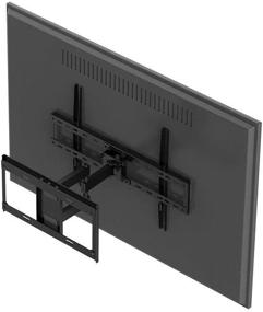 img 3 attached to Monoprice Titan Series Full-Motion Articulating TV Wall Mount Bracket: 70in TVs, 77lbs Max Weight, VESA 600x400, Rotating - Black