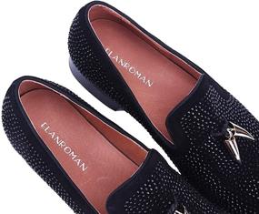 img 1 attached to ELANROMAN Loafer Leather Butterfly Wedding Men's Shoes and Loafers & Slip-Ons