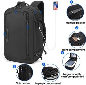 img 3 attached to 🔌 Approved Charging Port Water-Repellent Backpack