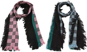 img 4 attached to 🧣Модный легкий детский шарф-шаль - стильный аксессуар для девочек