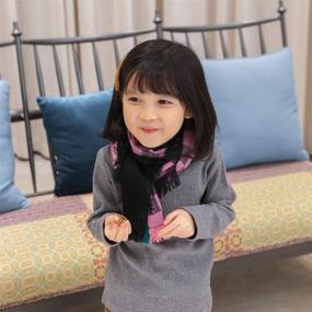 img 1 attached to 🧣Модный легкий детский шарф-шаль - стильный аксессуар для девочек