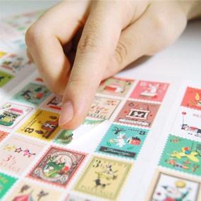 img 1 attached to 💌 Vintage Post Stamp Decorative Stickers - Set of 10 Packs | 800PCS