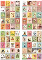 💌 vintage post stamp decorative stickers - set of 10 packs | 800pcs logo
