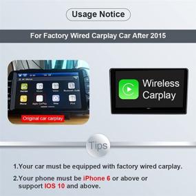 img 3 attached to 2021 5G Mini Wireless Carplay Adapter for Factory Apple Carplay-Enabled Cars. Convert Wired to Wireless Carplay. Supports iPhone 5 and Above for Auto Connect. Lossless Online Upgrade. Carplay Dongle with Type-C Cable.