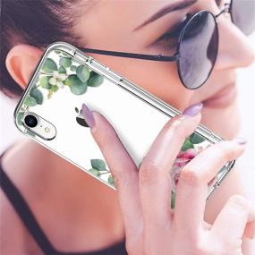 img 3 attached to 🌸 GiiKa iPhone XR Case: Clear Heavy Duty Floral Design with Screen Protector – Shockproof Protection for Women and Girls