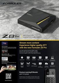 img 3 attached to 📺 Ultimate 4K UHD Android OTT Media Streamer + Bonus Secureteks MX3 AirMouse Keyboard with Backlit - New Advance Z8 Pro 2021 Box incorporating IR Learning Remote