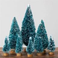 🎄 shop the factory direct craft set of 32 assorted size miniature sisal trees for holiday displays and christmas decorations logo