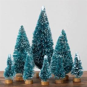 img 3 attached to 🎄 Shop the Factory Direct Craft Set of 32 Assorted Size Miniature Sisal Trees for Holiday Displays and Christmas Decorations