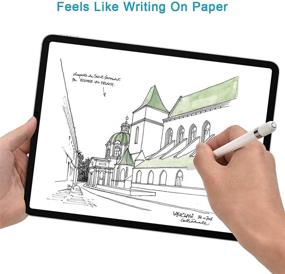img 2 attached to 📱 ZOEGA (2 Pack) Matte Paper Screen Protector for iPad Pro 12.9 inch 2021/2020/2018 – 5th/4th/3rd Gen | Enhance Writing and Drawing Experience on Paper Film