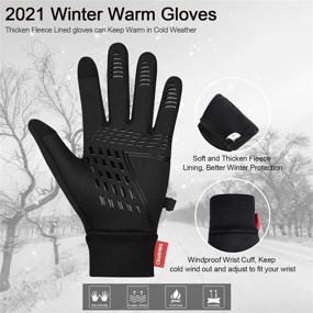 img 1 attached to Cevapro Winter Gloves: Keep Your Hands Warm in Cold Weather While Enjoying Outdoor Activities - Hiking, Running, Cycling, and Climbing!