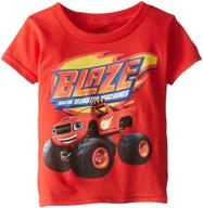 nickelodeon's blaze and the monster machines boys' short sleeve t-shirt: rev up your style! logo