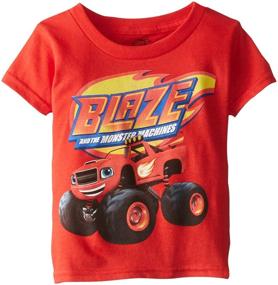 img 1 attached to Nickelodeon's Blaze and the Monster Machines Boys' Short Sleeve T-Shirt: Rev Up Your Style!