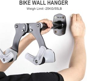 img 3 attached to CXWXC Bike Hanger: Ultimate Garage Storage Solution for 🚲 Bicycles - Horizontal Wall Mount Hook for Indoor Bike Accessories Rack