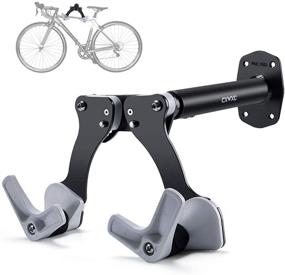 img 4 attached to CXWXC Bike Hanger: Ultimate Garage Storage Solution for 🚲 Bicycles - Horizontal Wall Mount Hook for Indoor Bike Accessories Rack