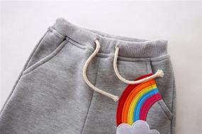 img 2 attached to 🐻 Cute Bear Winter Fleece Jogger Pants for Kids by Mud Kingdom: Stylish and Snuggly!