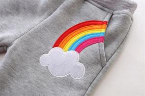 img 1 attached to 🐻 Cute Bear Winter Fleece Jogger Pants for Kids by Mud Kingdom: Stylish and Snuggly!