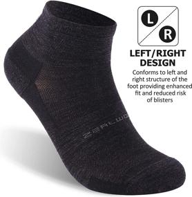 img 1 attached to 🧦 High-Performance ZEALWOOD Merino Wool/Bamboo Athletic Socks for Running, Golf, Tennis, and Hiking - No Show/Ankle/Crew Styles - Available in 1/3 Pairs