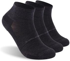 img 4 attached to 🧦 High-Performance ZEALWOOD Merino Wool/Bamboo Athletic Socks for Running, Golf, Tennis, and Hiking - No Show/Ankle/Crew Styles - Available in 1/3 Pairs